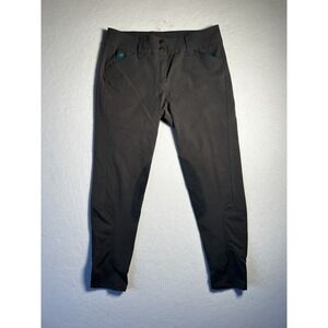 Piper SmartPak Breeches Womens 32R Grey Teal Riding Pants Horse Equestrian Grip